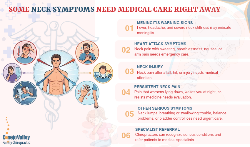 Some Neck Symptoms Need Medical Care Right Away